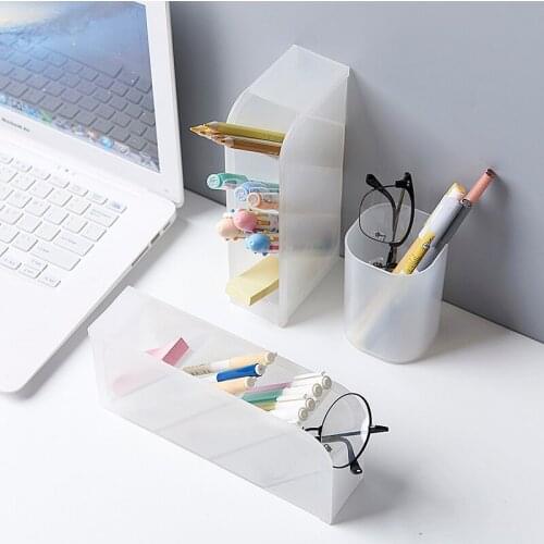 Pen Pencil Cup Holder for Desk Organizer Multi-Function Creative Kitchen Makeup Storage Box School Office Accessories Stationery