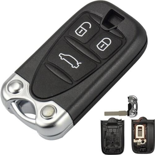 XRSHKEY Remote Smart Key Card 3 Button with Uncut Blade for Alfa Romeo 159 156 Giulietta Brera Spider GT