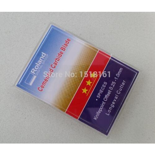 High Quality 5 pcs 60 Degree Carbide Roland GCC Vinyl Cutter Plotter Blade, Spare Part Free Shipping
