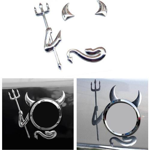 Funny Car Stickers Angel Devil for fiat renault scenic 2 opel vectra c vw lupo chrysler 300c passat b5 panda golf 5 gti