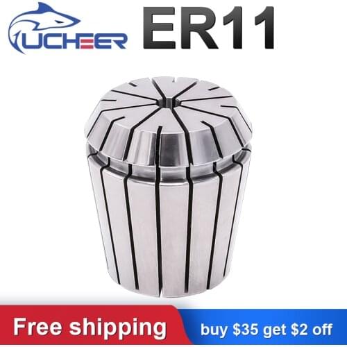 UCHEER 1set 8pcs High Carbon Steel ER11/16 Spring Collet Set+5/8mm Extension Rod Motor Shaft Holder For CNC Lathe Engraving