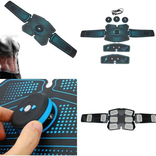 EMS Abdominal Muscle Trainer Slimming Fat Burning Massage Simulator Fitness Training For Body Slim Fat Burning Workout Equipment