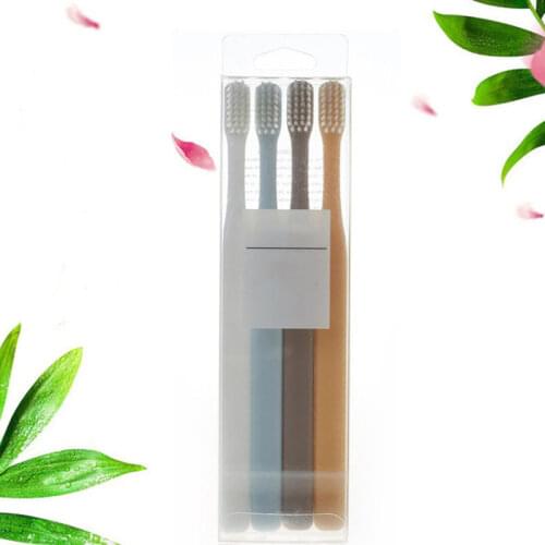 Japanese Small Head Super Fine Soft Toothbrush Value Family Wear 4 Sticks Jacket Professional Fashion
