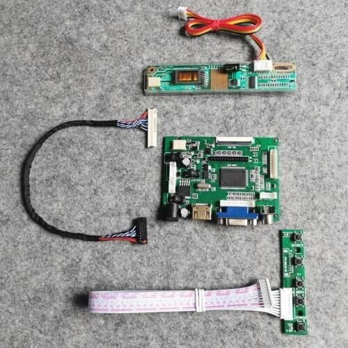 LCD matrix Fit LTN154AT09/LTN154AT10 panel screen 1-CCFL 1280*800 DIY kit LVDS 30 Pin VGA AV monitor controller drive board