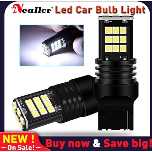 2x Super Bright 7443 7440 T20 W21/5W LED Light For Lada Kalina Granta Vesta DRL LED Bulbs 12V 6500K White Super Bright 3030SMD