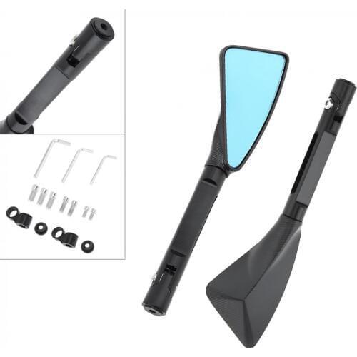 2 Pcs Universal Aluminum Alloy Motorcycle Side Rearview Triangle Mirror Car CNC Aluminum Alloy Rear View Mirror