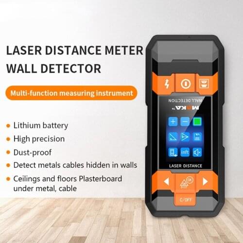 2 in 1 Measuring Meter (Metal Detection+Distance Measurement) High-precision Laser Rangefinder 1.8 Inch with Backlight Display