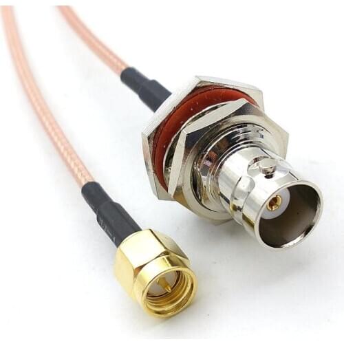 20PCS BNC female to SMA male with Cable RG316