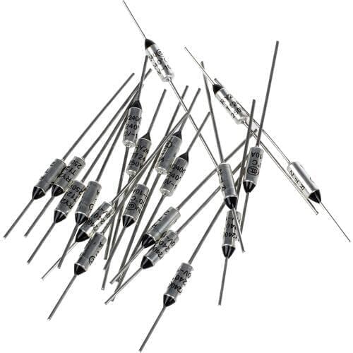 20 Pcs TF 240 Celsius Circuit Cut Off Thermal Fuse 250V 10A