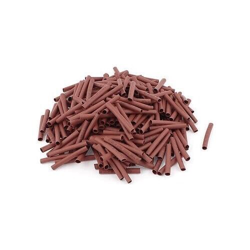 300pcs 5mm Dia 50mm Long Polyolefin Heat Shrink Tubing Wire Wrap Sleeve Red