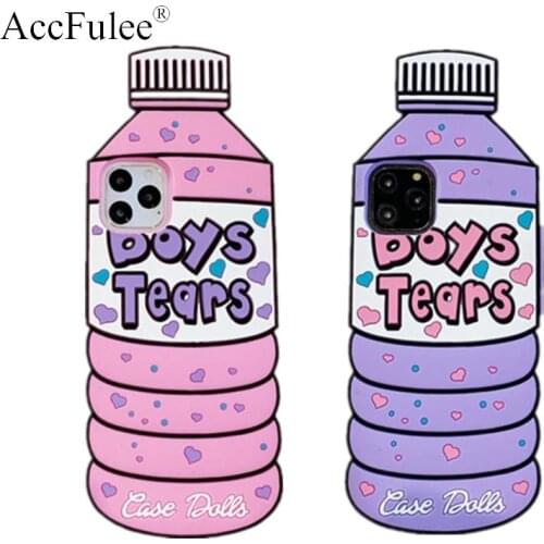 3D Cute Bottle Case for iPhone 5 5s 6 6s Plus 7 8 X 4s 4 SE 2020 XR XS Max 11 Pro Max Silicone Case Phone Back Cover