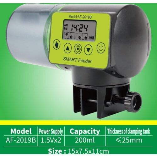 Automatic Fish Feeder Digital Fish Tank Aquarium Electrical Plastic Timer Feeder Food Feeding Dispenser Tool Fish Feeder Smart