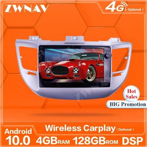 128G Android10.0 Screen Car Player GPS Navi For Hyundai Tucson 2014 2015 2016-2018 Auto Radio Stereo Multimedia Player Head Unit