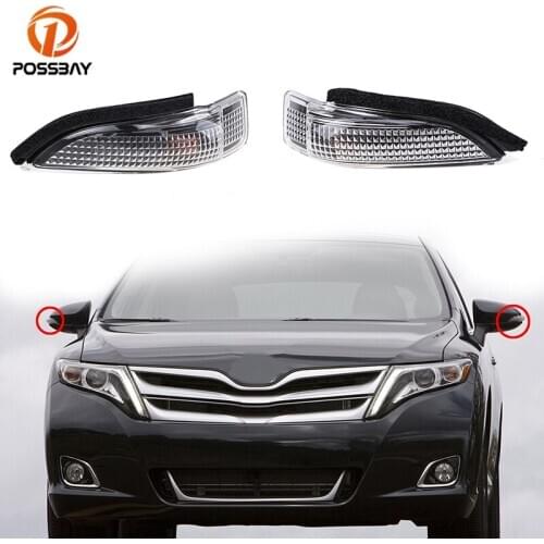 POSSBAY Car Lights Left/Right Side Mirror Turn Signal Light Lamp Fit For Toyota Avalon Corolla Venza Camry for Scion iM 2016