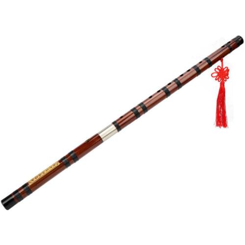 High Quality C-Key Bamboo Flute Professional Bitter Bamboo Flute With Chinese Knot Dizi For Gift Woodwind Musical Instruments