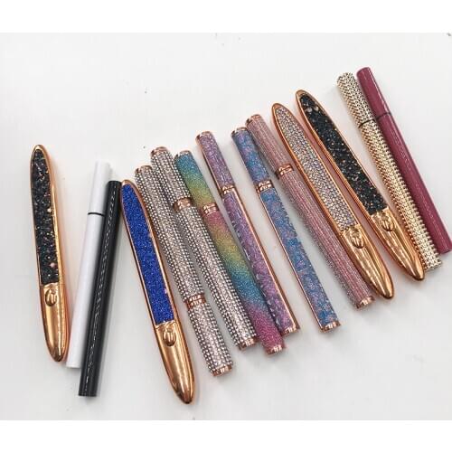 Black Self-adhesive Eyeliner Pen To Sticker Eyelashes Waterproof No Blooming Beauty Makeup Tool For Women