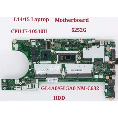 For Thinkpad L14/L15 Laptop Motherboard CPU:i7-10510U GPU:6252G HDD NM-C632 FRU:5B20W77475 5B20W77541 5B20W77474 5B20W77539