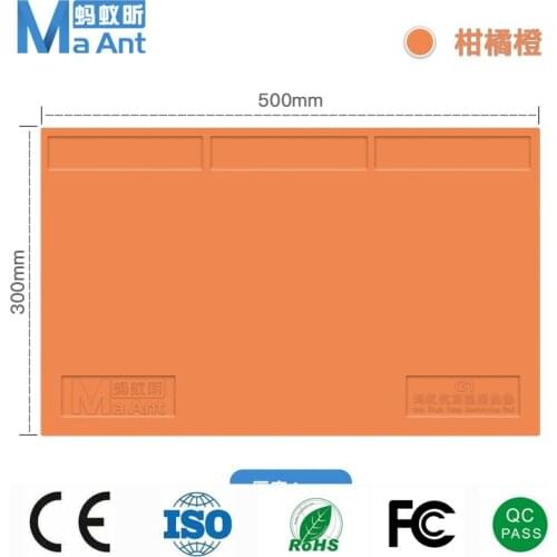 ESD Heat Insulation Soldering Working Mat Silicone Insulation Pad High Temperature Resistance Welder Magnetic Working Mat 50*30c
