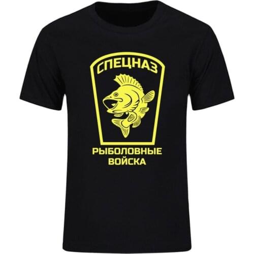 2019 new summer fisher man fishing troops Printed mens T-shirts men clothing Fashion top tees cotton European Size