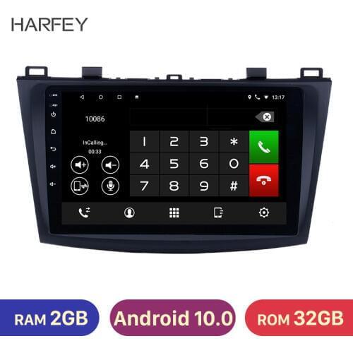 Harfey 9 Inch Android 10.0 2.5D IPS Screen Car GPS Radio Head Unit for 2009 2010 2011 2012 MAZDA 3 car Multimedia Player