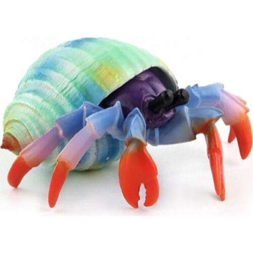 Ocean Animals Simulation Hermit Crab Sea Life Model Figurines Action Figures Collection Toys For Kids Gift