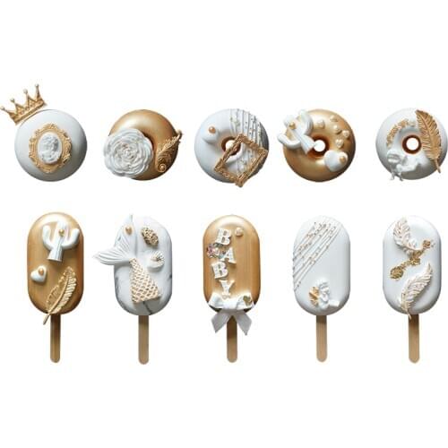 INS Artificial ice cream cake simulation donut window decoration fake snack ice cream donut girl exquisite gift good quality