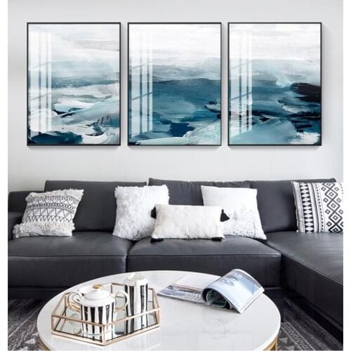 Picture for Living Room Home Decor Abstract Ocean Landscape Wall Art Canvas Painting Minimalist Nordic print Decorative