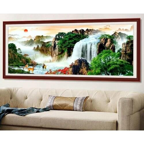 CraftArtGo 5D DIY Diamond Embroidery landscape Full Square Round Rhinestone Mosaic Painting Cross Stitch Flowers Diamond Kit