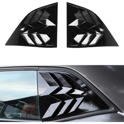 For Dodge Challenger Charger 2010 Up Car Exterior Rear Window Louvers Cover Stickers ABS Exterior Car Accessories Styling