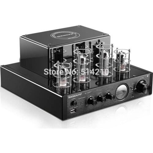 NEW black Nobsound MS-10D MKII Hifi 2.0 tube amplifier USB/Bluetooth amplifier Audio Amplifier 25W*2 TOP sale