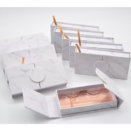 Wholesale False Eyelashes Package Eyelash Packaging Grey Dome Box Custom Logo Lash Boxes Packaging Mink Lashes Makeup Case Bulk