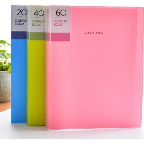 1pcs color multi-layer information booklet folder insert bag student A4 transparent transparent clip folder office supplies