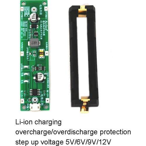 18650 Lithium Battery Boost Step Up Module 5V 9V 12V Charge Discharge the same time UPS Protection Board Charger Circuit Li-ion