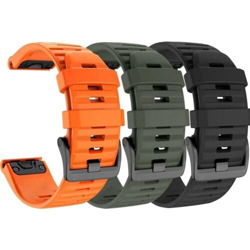 Smart Watch Band Straps For Garmin Fenix 6pro 6S 6X 5X 5plus 3 3HR D2 Forerunner 935 945 Quick Release Strap Silicone Bracelet