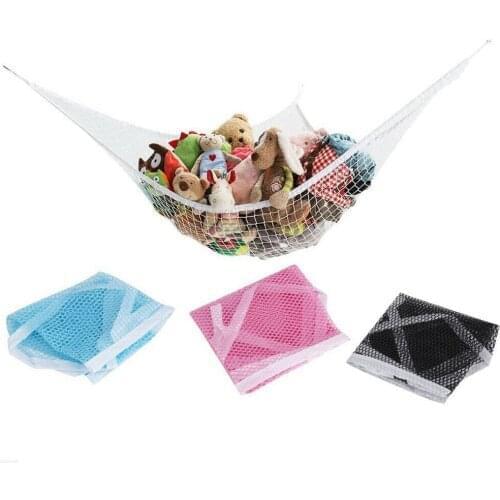 Kids Toy Mesh Stuffed Animals Hammock Net Holder Corner Storage Baby Shower Cup Drain Bag Hanging Bathroom Organizer Accessorie