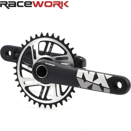 RACEWORK Bicycle Crankset 12 Speed MTB Bike Chainwheel 170mm 34/36T Narrow Wide Mountain Bike Chainring With BB