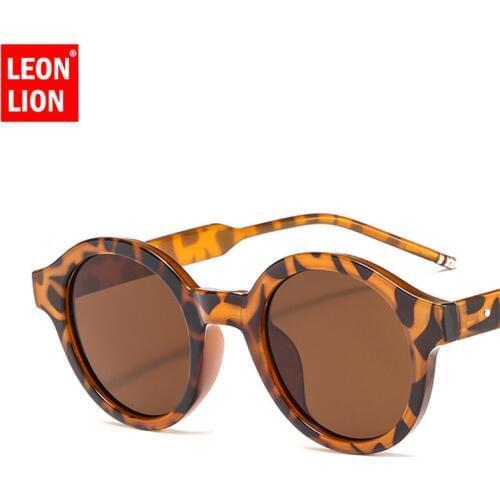 LeonLion 2021 Driving Round Sunglasses Men Vintage Classic Sun Glasses Women UV400 Shopping Gafas De Sol De Los Hombres