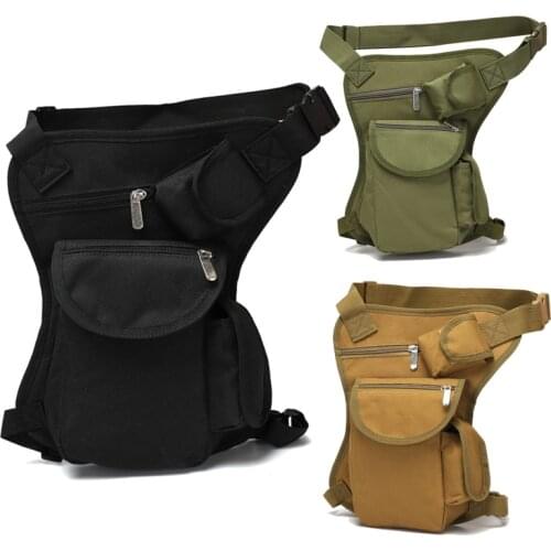 800D Outdoor Camo Tactical Hunting Leg Bag,Waterproof Fitness Molle Waist Bag,Unisex Wear-resistant Climbing Camping Belt Bag