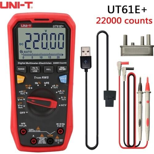 UNI-T UT61B + UT61D + UT61E + Digital Multimeter Voltage And Current Detector True Effective Value Automatic Range