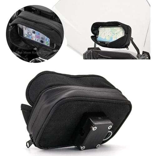 Universal Motorcycle waterproof Navigation bracket media bag For BMW For Kawasaki For Honda For SUZUKI For YAMAHA