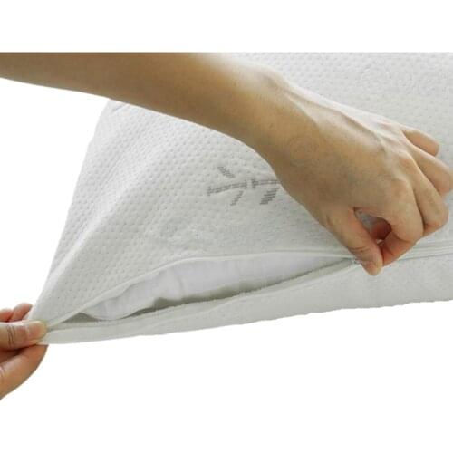 Pillow Case Zippered Cotton Pillow Face 50x70 Cm