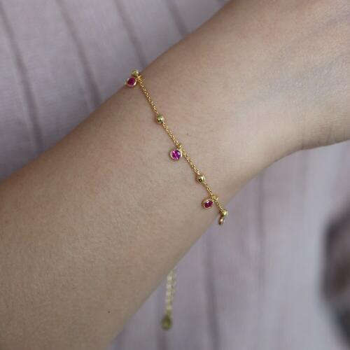 Cute lovely girl women link chain 925 sterling silver fine bracelet charm charming fashion jewelry