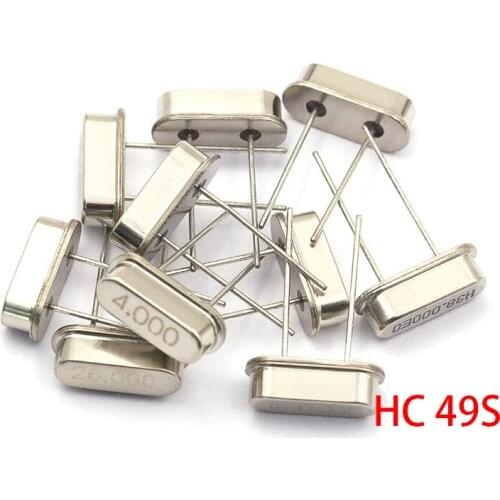 10PCS 4Mhz 6Mhz 8Mhz 12Mhz 16Mhz 20Mhz 24Mhz 32.768K 2*6 32.768K 3*8 Quartz Crystal Resonator Passive Oscillator HC 49S