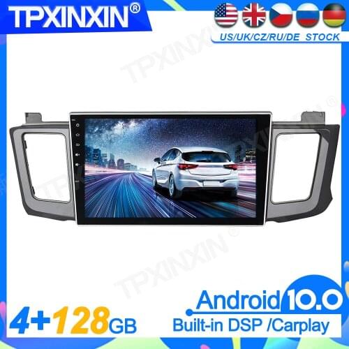 4GB+128GB Android10 For Toyota RAV4 2012-2015 Head Unit Car Multimedia Player Auto Radio Tape Recorder GPS Navigation DSP IPS