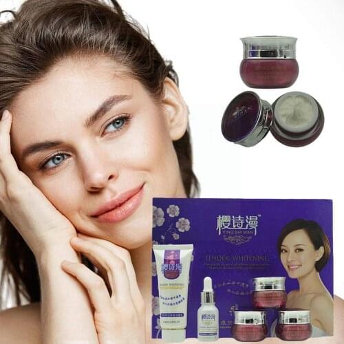 Ying Shiman 5-piece Essence Skin Care Set Repair Whitening Care Freckle Cosmetics Moisturizing C6X0