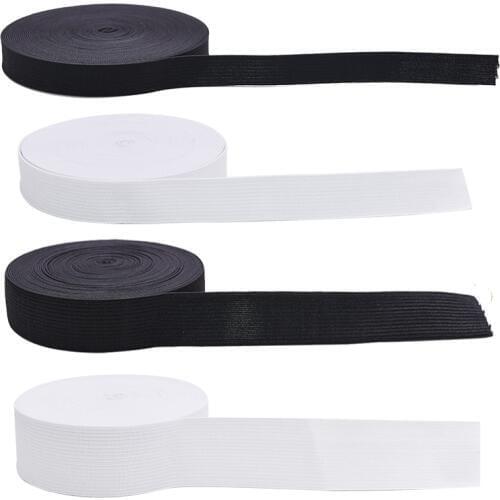 5 Yards/roll 1.5/2/2.5/3/3.5/4/4.5cm Elastic Bands Sewing Band Ribbons DIY Crafts Flat Elastic Cord Garment Trousers Accessories