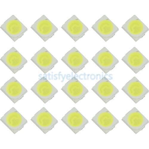 50Pcs POWER TOP SMD SMT White PLCC-2 3528 1210 Super Bright Light LED NEW