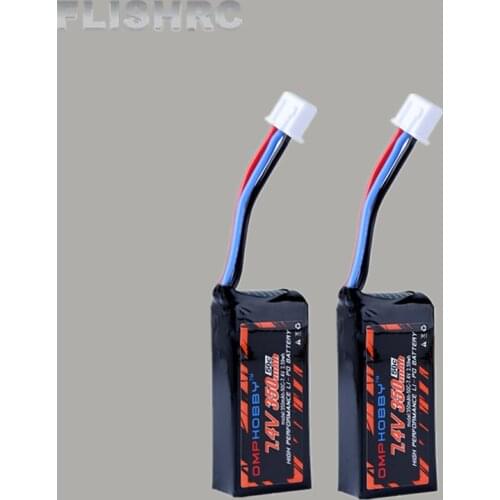2PCS OMPHOBBY M1 Battery 7.4V 2S 350mAh OSHM1024