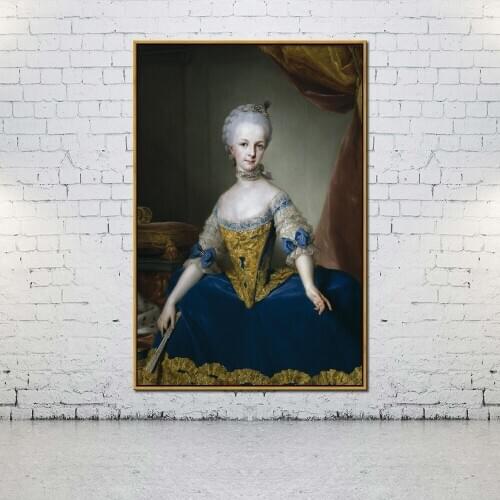 Artcozy Oil Canvas Painting archduchess maria josepha of austria For Home Decoration Wall Art