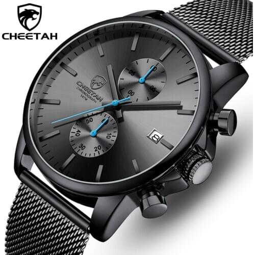 CHEETAH Men Watches Top Brand Luxury Sport Quartz Watch for Mens Fashion Chronograph Waterproof Wristwatch Relogio Masculino
